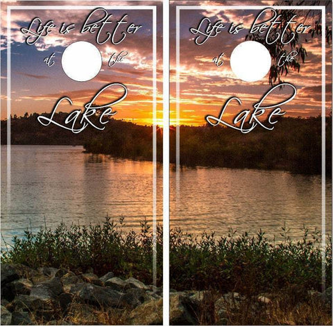 Lake Life 3 Cornhole Boards