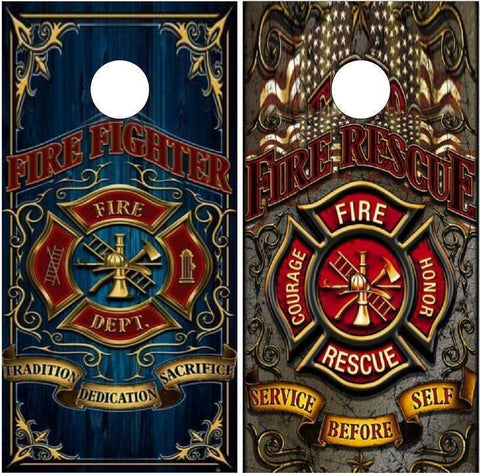 Firefighter Rescue Cornhole Boards