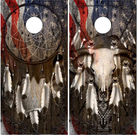 Ghost Dream Catcher Bull Native American Freedom Bundle