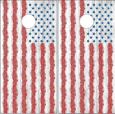 American Flag White Wash Wood Freedom Bundle