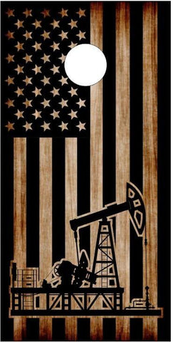 American Flag Burnt Oil Rig Freedom Bundle