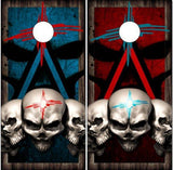 Zia Skulls Cornhole Boards