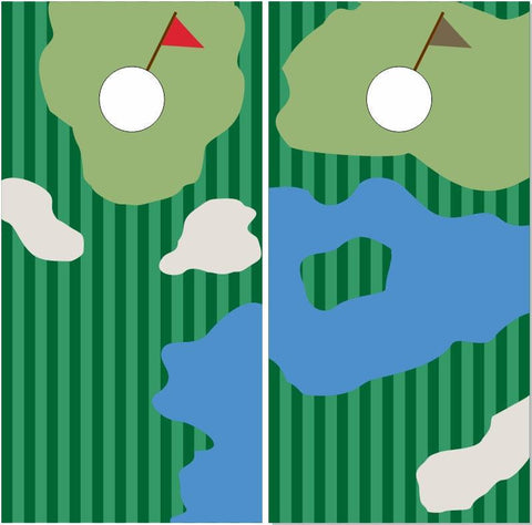 Golf Course Cornhole Boards