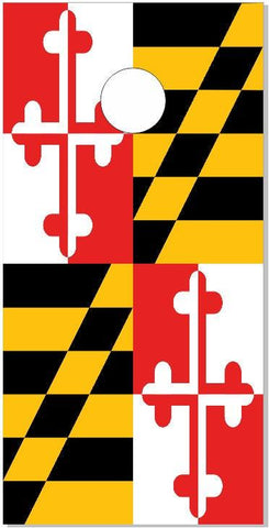 Maryland Flag Cornhole Boards